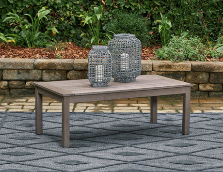 Hillside Barn Brown Outdoor Coffee Table by Ashley at Eve Furniture
