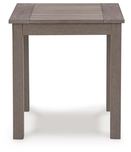 Hillside Barn Brown Outdoor End Table by Ashley at Eve Furniture