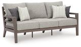 Hillside Barn Gray/Brown Outdoor Sofa with Cushion