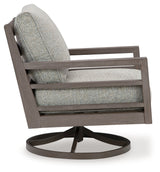 Hillside Barn Gray/Brown Outdoor Swivel Lounge with Cushion