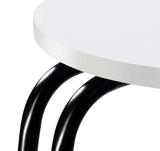Hilly White and Black 3-tier Round Side Table by Coaster at Eve Furniture