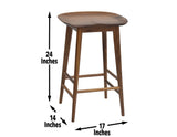 Hilton 24″ Backless Counter Stool, Natural