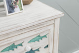 Hilton Head White/Blue Chest by Crestview at Eve Furniture