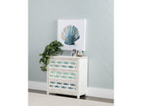 Hilton Head White/Blue Chest by Crestview at Eve Furniture