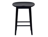 Hilton 24″ Backless Counter Stool, Black by Steve Silver at Eve Furniture
