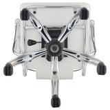 Himari White/Chrome Adjustable Height Office Chair