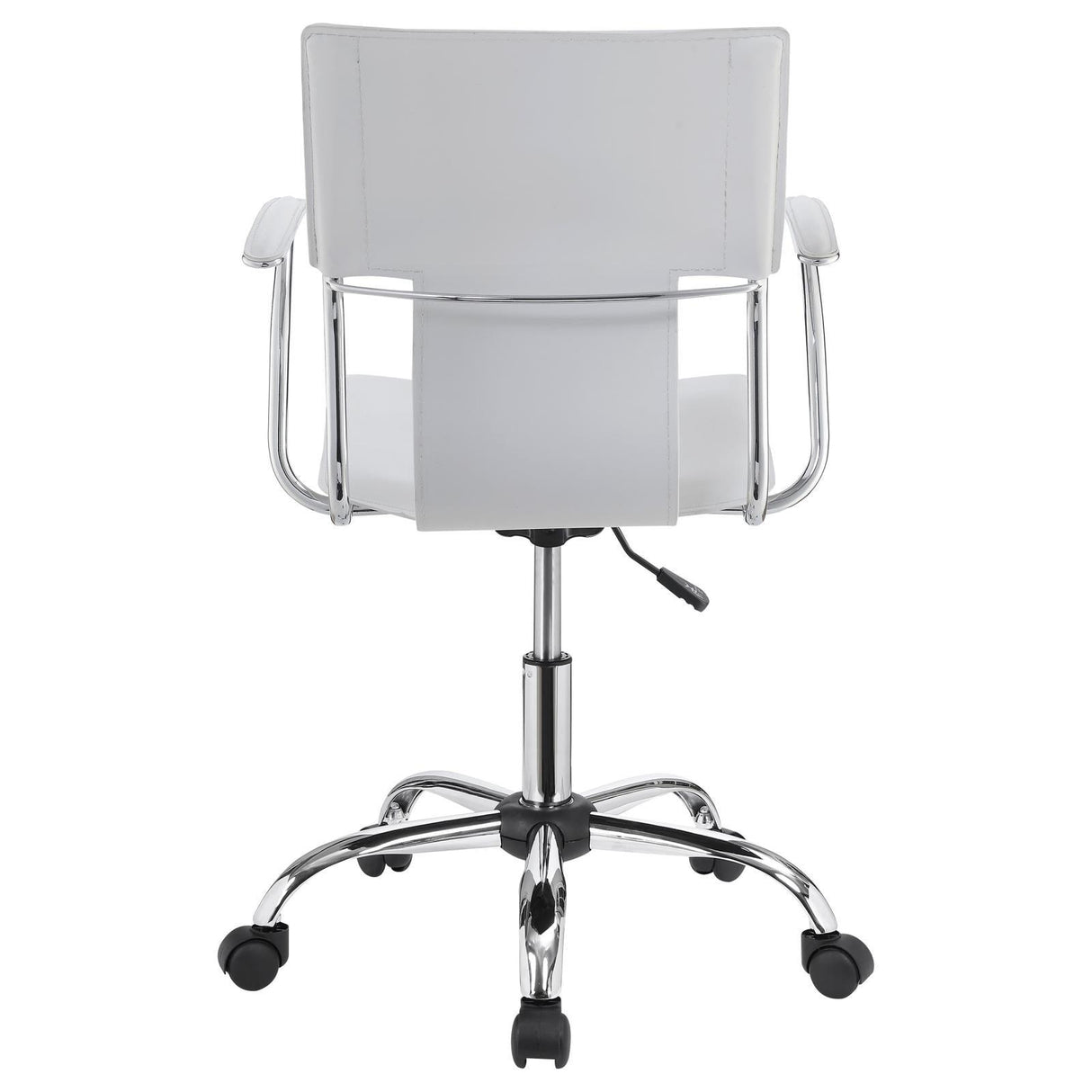 Himari White/Chrome Adjustable Height Office Chair by Coaster at Eve Furniture