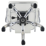 Himari White/Chrome Adjustable Height Office Chair by Coaster at Eve Furniture