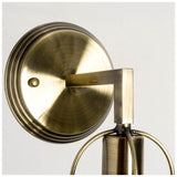 Hines II Bronze Toned Metal Bulb Cage Wall Sconce by Mercana at Eve Furniture