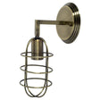 Hines II Bronze Toned Metal Bulb Cage Wall Sconce by Mercana at Eve Furniture