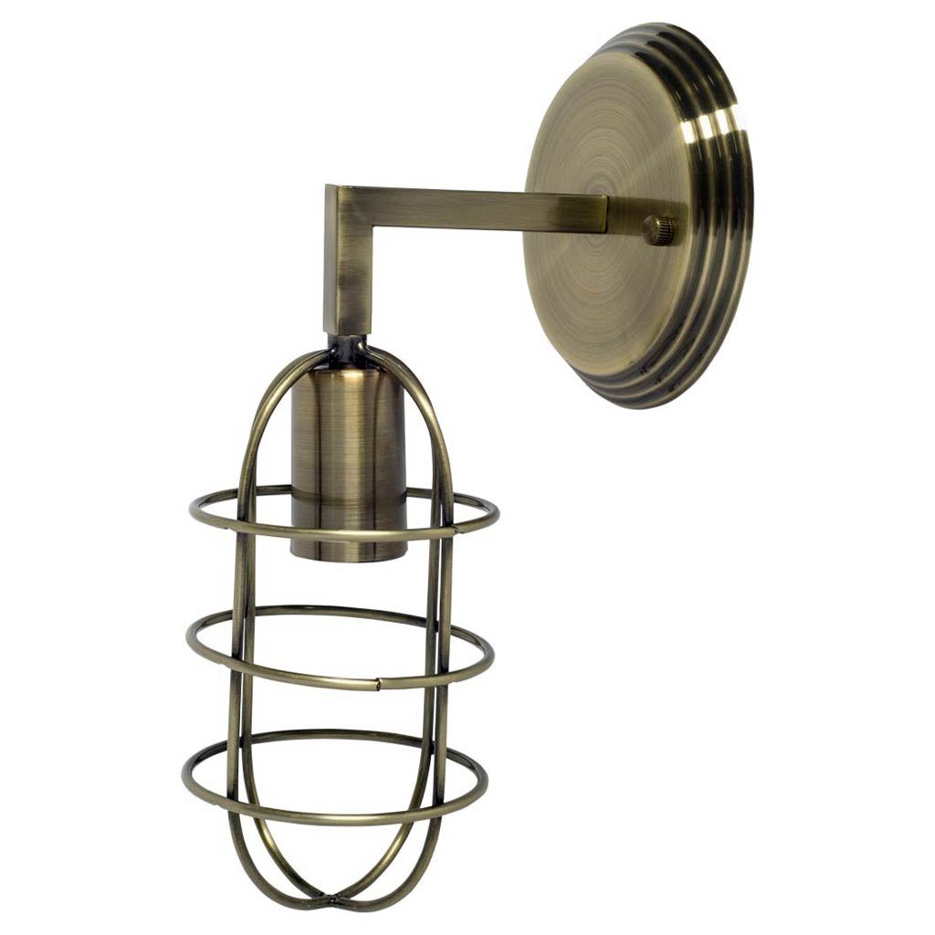 Hines II Bronze Toned Metal Bulb Cage Wall Sconce by Mercana at Eve Furniture