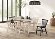 Hines White Oak 7-Piece Dining Room Set by Furniture of America at Eve Furniture