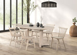 Hines White Oak Oval Dining Table by Furniture of America at Eve Furniture