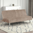 Hinwil Taupe Futon Sofa Bed by Furniture of America at Eve Furniture