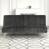 Hinwil Charcoal Futon Sofa Bed by Furniture of America at Eve Furniture
