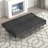 Hinwil Charcoal Futon Sofa Bed by Furniture of America at Eve Furniture