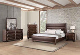 Hinwitz Espresso 4-Piece Queen Bedroom Set by Furniture of America at Eve Furniture