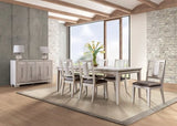 Hinwitz White Oak 9-Piece Dining Room Set by Furniture of America at Eve Furniture