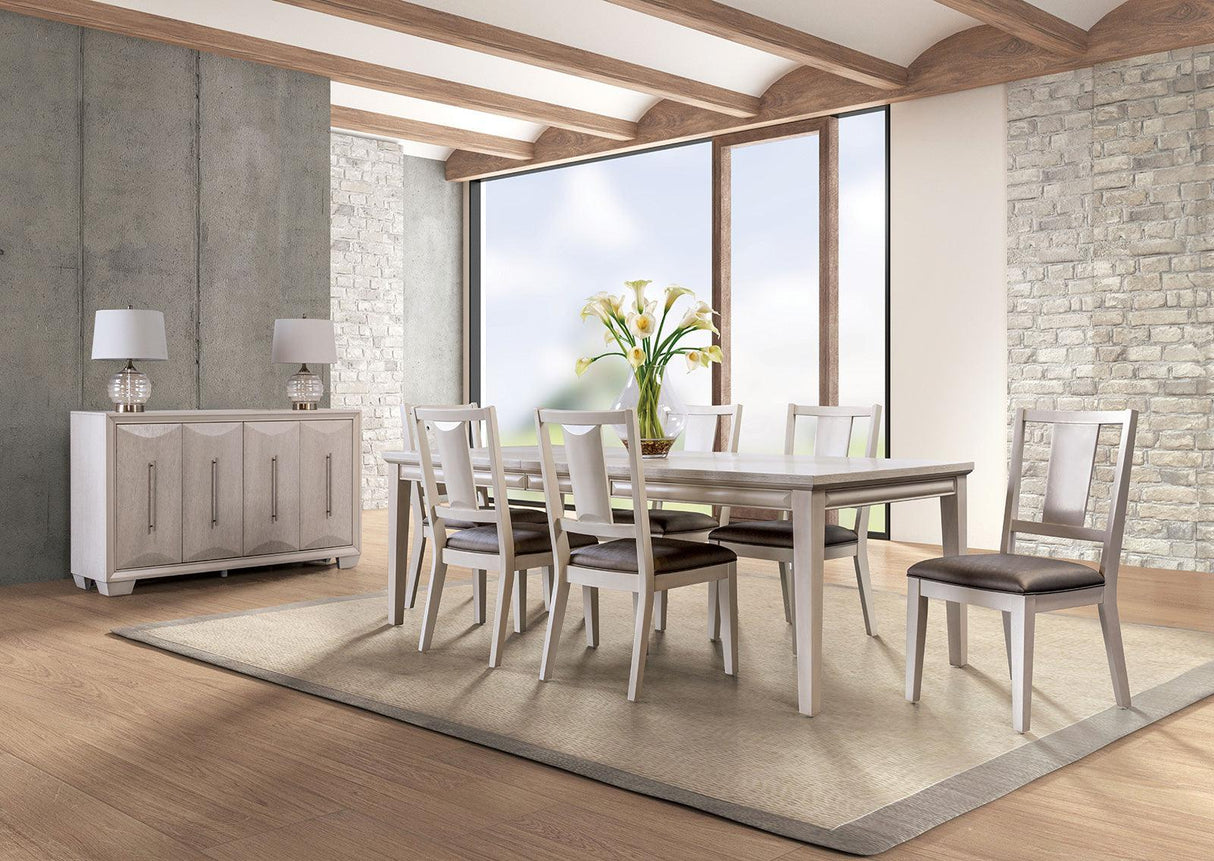 Hinwitz White Oak Dining Table Only by Furniture of America at Eve Furniture