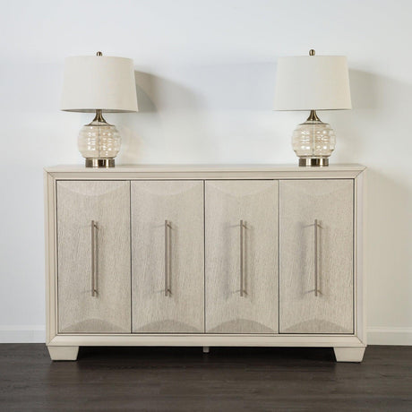 Hinwitz White Oak Server by Furniture of America at Eve Furniture
