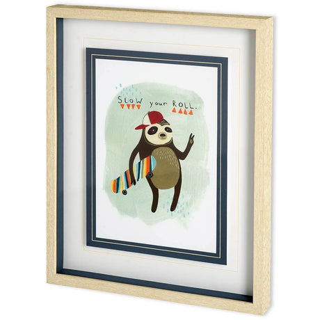 Hipster Sloth I by June Erica Vess a Framed Art Print Matted under Glass by Mercana at Eve Furniture