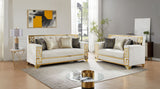 Hira Cream Sofa & Loveseat by New Era Innovations at Eve Furniture