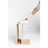 Hiroki White Oak Accent Table by Moe's Home at Eve Furniture