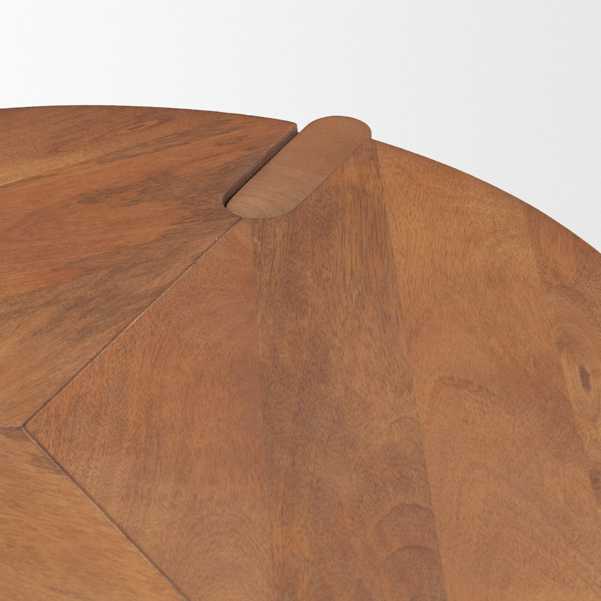 Hisako Mid Brown Open Round Accent Table by Mercana at Eve Furniture