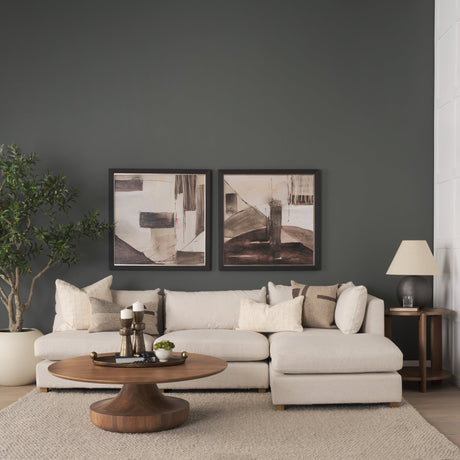 Hisako Mid Brown Open Round Accent Table by Mercana at Eve Furniture
