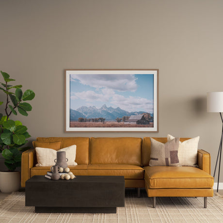 Historic Row IV by Nathan Larson a Framed Photo Art Print Matted under Glass by Mercana at Eve Furniture