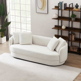 Dylan Modern French Beige Boucle Sofa by Ashcroft Imports at Eve Furniture