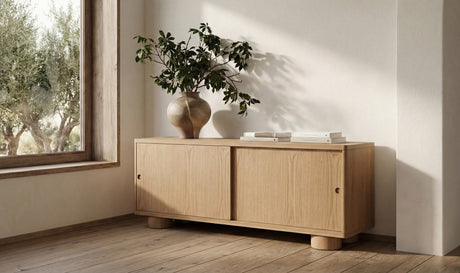 Hobbs Media Unit Natural by Moe's Home at Eve Furniture