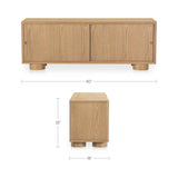 Hobbs Natural Media Unit by Moe's Home at Eve Furniture