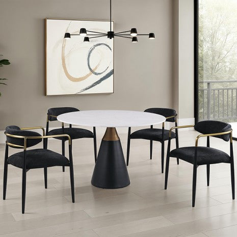 Hobro Black 5-Piece Dining Room Set by Furniture of America at Eve Furniture