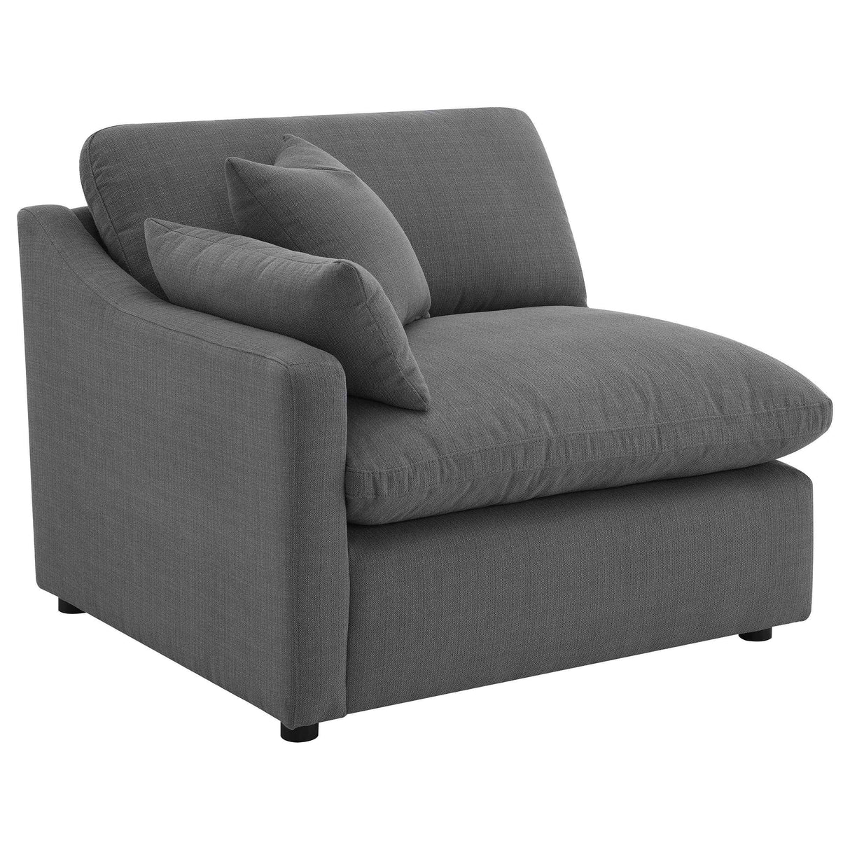 Hobson Charcoal 4-piece Upholstered Modular Sectional Sofa by Coaster at Eve Furniture
