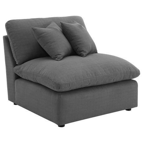 Hobson Charcoal 4-piece Upholstered Modular Sectional Sofa by Coaster at Eve Furniture