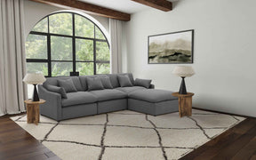 Hobson Charcoal 4-piece Upholstered Modular Sectional Sofa by Coaster at Eve Furniture