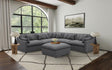 Hobson Charcoal 5-Piece Upholstered Modular Sectional and Ottoman by Coaster at Eve Furniture