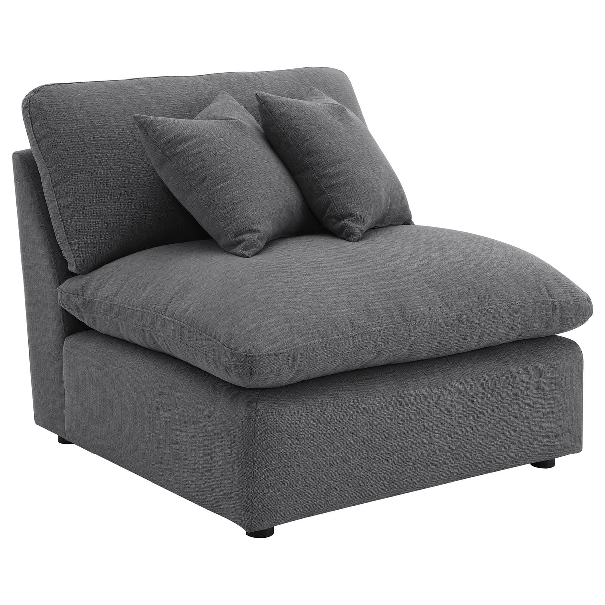 Hobson Charcoal 6-piece Upholstered Modular Sectional Sofa by Coaster at Eve Furniture
