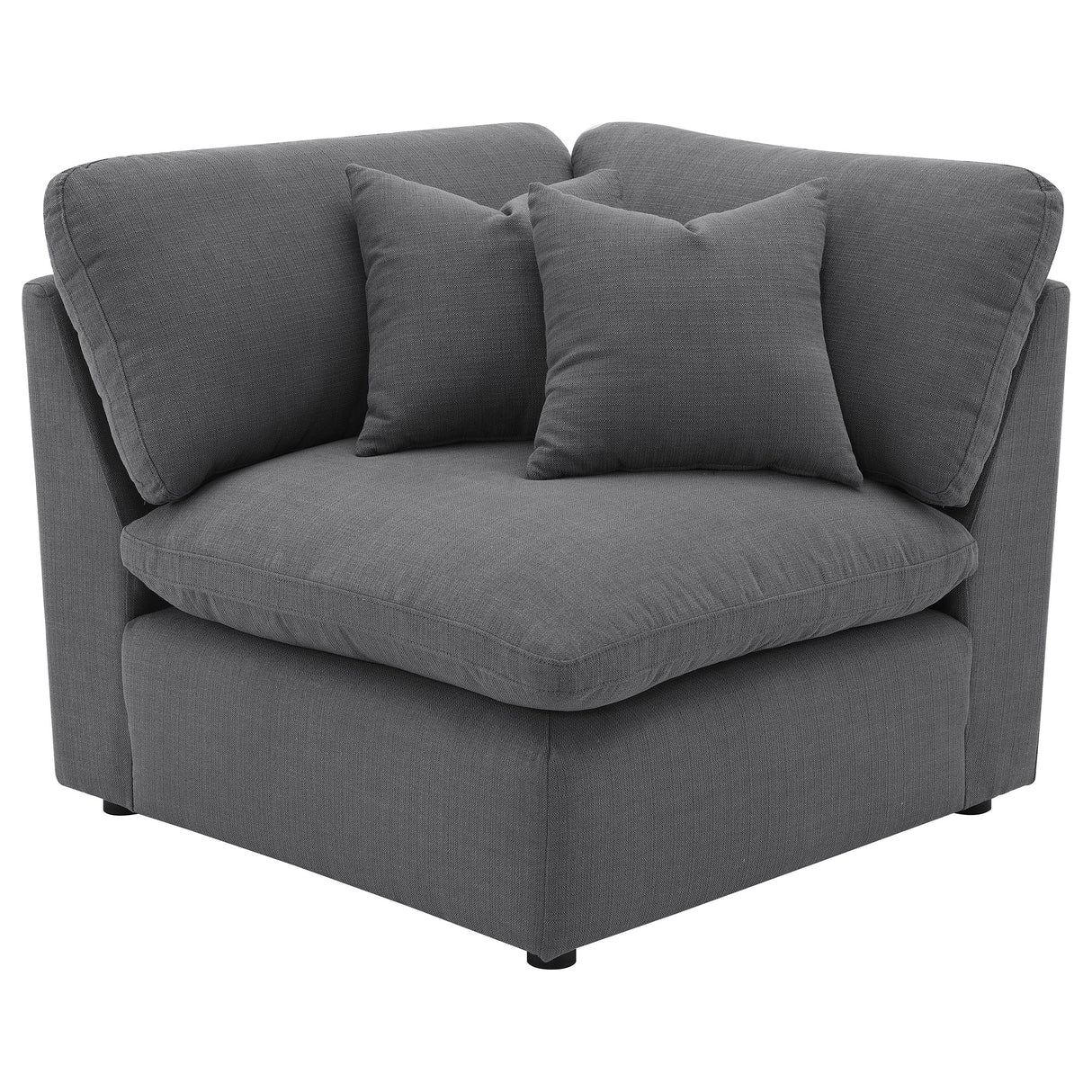 Hobson Charcoal 6-piece Upholstered Modular Sectional Sofa by Coaster at Eve Furniture