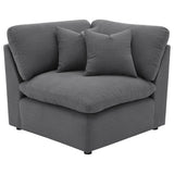 Hobson Charcoal 6-piece Upholstered Modular Sectional Sofa by Coaster at Eve Furniture