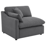 Hobson Charcoal 6-piece Upholstered Modular Sectional Sofa by Coaster at Eve Furniture