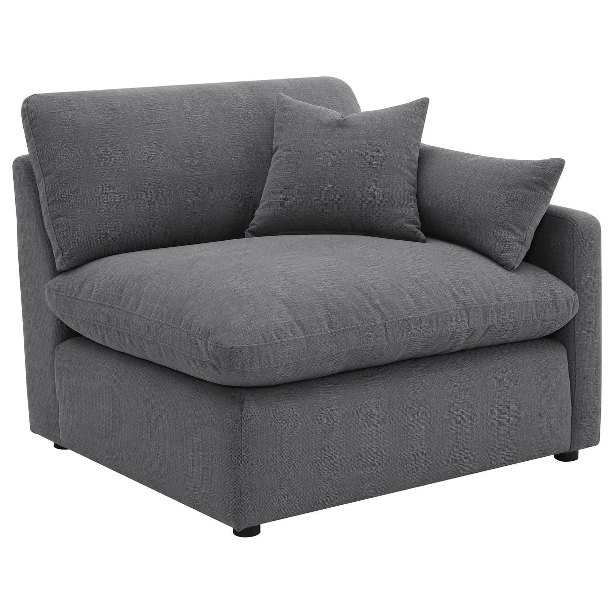 Hobson Charcoal 6-piece Upholstered Modular Sectional Sofa by Coaster at Eve Furniture