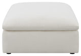 Hobson Cushion Seat Ottoman Off-White