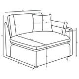 Hobson Ivory 4-piece Upholstered Modular Sectional Sofa by Coaster at Eve Furniture