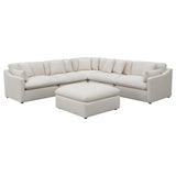 Hobson Ivory 6-Piece Upholstered Modular Sectional Sofa by Coaster at Eve Furniture