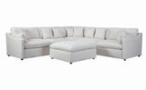 Hobson Off-White Cushion Back Armless Chair by Coaster at Eve Furniture
