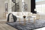 Hobson Off-White Cushion Back Armless Chair by Coaster at Eve Furniture