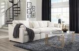 Hobson Off-White Cushion Back Armless Chair by Coaster at Eve Furniture