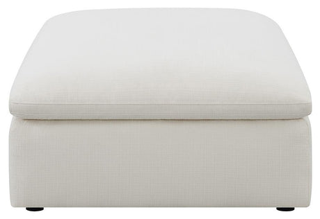 Hobson Off-White Cushion Seat Ottoman by Coaster at Eve Furniture